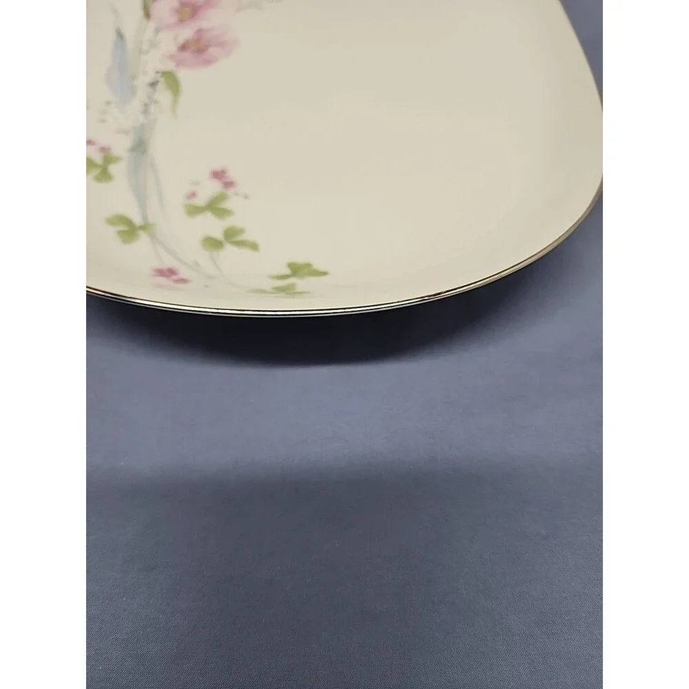 Vintage 90's Mikasa Pretty Bouquet Serving Platter 15.25